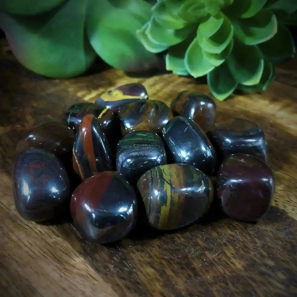 Tiger Iron Tumble Stones - Crystal Visions Store
