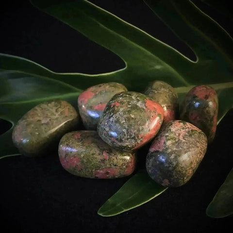 Unakite Tumbles Stones - Crystal Visions Store