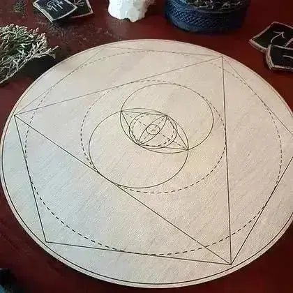 Vesica Piscis Crystal Grid Board - Crystal Visions Store