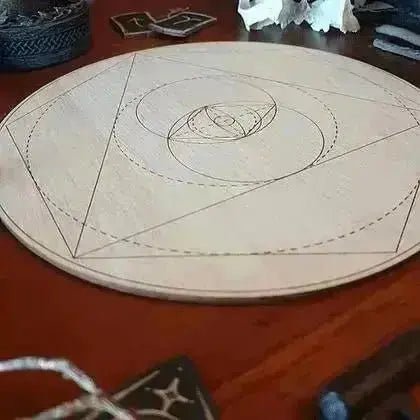 Vesica Piscis Crystal Grid Board - Crystal Visions Store