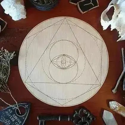 Vesica Piscis Crystal Grid Board - Crystal Visions Store